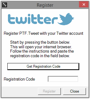 Tweet registration